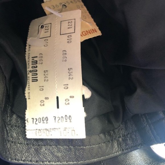 SOLD Vtg Saint Laurent Lambskin Leather Belted Black Trench Coat Sz 38 I. Magnin - Picture 10 of 14